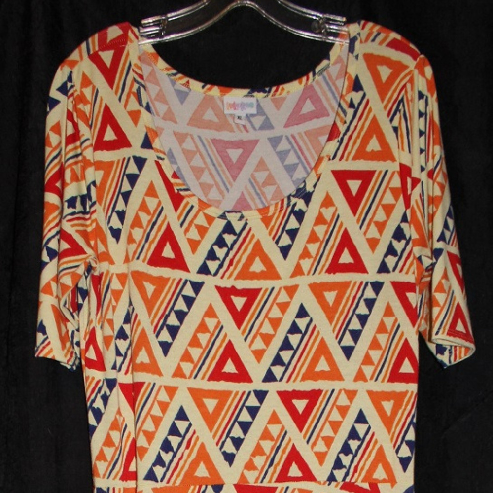 XL LuLaRoe LLR Ana Maxi Dress Half Sleeves